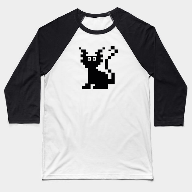 32 bit cat Baseball T-Shirt by Codyaldy